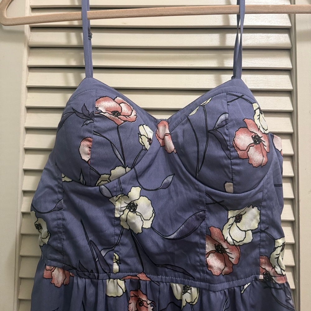 Band of Gypsies Purple Floral Jumpsuit - Picture 2 of 6